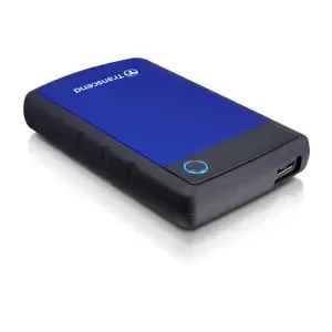 Prenosni disk 6,4cm (2,5") 2TB USB 3.0 Transcend črno-moder (TS2TSJ25H3B) - odporen na udarce, vodo, prah,…
