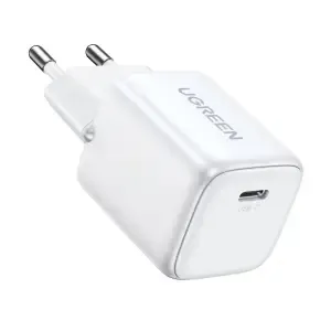 Hišni polnilec 100-240V => 1x USB-C 30W GaN II PD Nexode Charger Ugreen CD319 bel (15326)