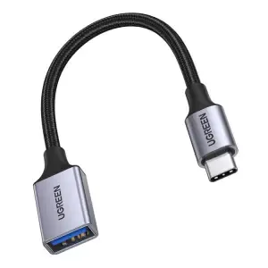 Adapter USB-C => USB 3.0 (ž) kabel 0,15m Ugreen OTG črn US378 (15305)