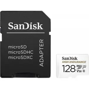 Spominska kartica SDXC-Micro 128GB Sandisk High Endurance 100MB/s/40MB/s U3 V30 UHS-I +adapter (SDSQQNR-128G-GN6IA)