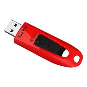 Spominski ključek 64GB USB 3.0 Sandisk Ultra 130MB/s - plastičen/drsni/rdeč (SDCZ48-064G-U46R)