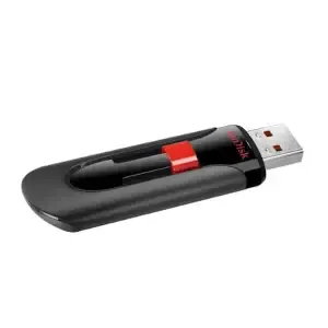 Spominski ključek 32GB USB 2.0 Sandisk Cruzer GLIDE 9MB/s plastičen drsni črn rdeč (SDCZ60-032G-B35)