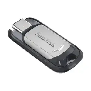Spominski ključek 32GB USB-C Sandisk Ultra 150MB/s plastičen drsni srebrno-črn (SDCZ450-032G-G46)