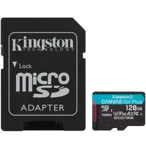 Spominska kartica SDXC-Micro 128GB Kingston Canvas Go! Plus 90MB/s/170MB/s U3 V30 UHS-I +adapter (SDCG3/128GB)