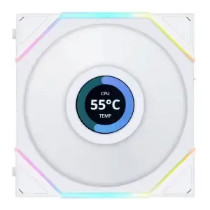Ventilator Lian-Li UNI FAN TL LCD 120mm, bela ARGB