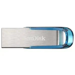 Spominski ključek 128GB USB 3.2 Sandisk Ultra Flair 150MB/s 60MB/s kovinski brez pokrovčka srebrn (SDCZ73-128G-G46B)