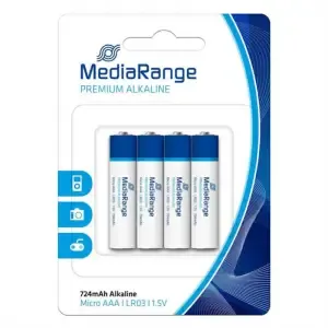 Baterijski vložek MediaRange MRBAT101 1,5V AAA/LR03 4 kos Premium Alkalne (111589)