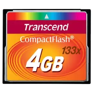 FLASH CompactFlash CF 4GB Transcend (TS4GCF133)