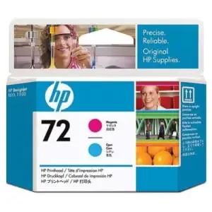 HP GLAVA MAGENTA IN CYAN 72 ZA DESIGNJET T1100/T610 ZA VEC KOT 3L (C9383A)