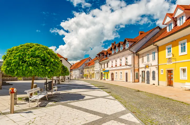 Main street of Kamnik's old town