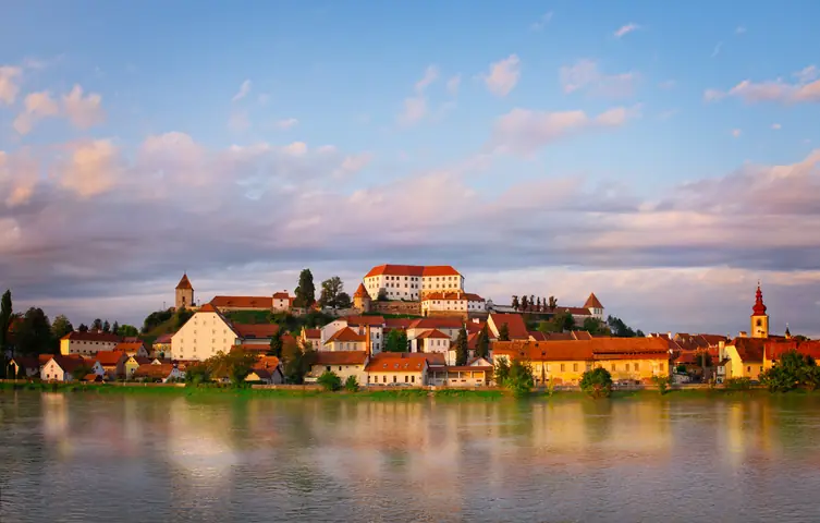 Ptuj Castle and the old town above the Drava River